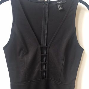 Forever 21 Black Dress with Ladder Cutout